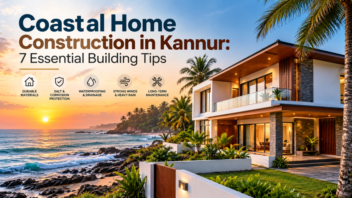 Coastal home construction in kannur